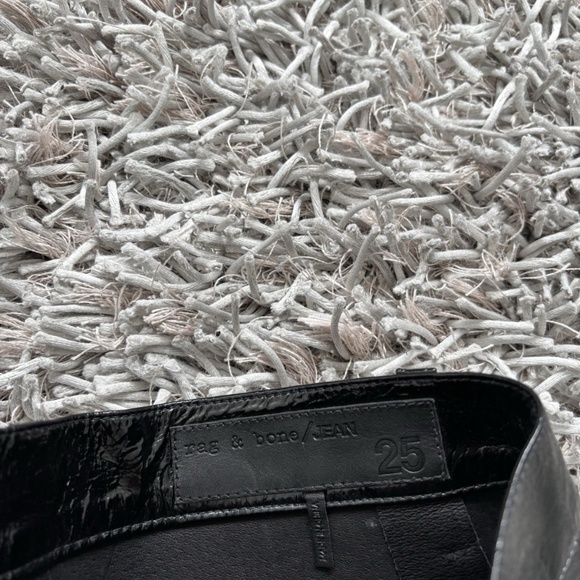 rag & bone Black Patent Leather Pants - Picture 9 of 12